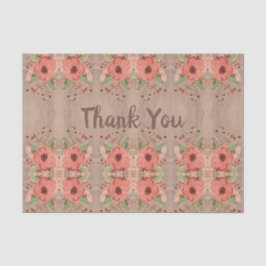 Papel de Tecido Floral Vermelho Personalizar Texto