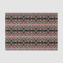 Papel de Tecido Floral Vermelho rico