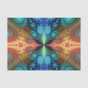 papel de tecido fractal espiral