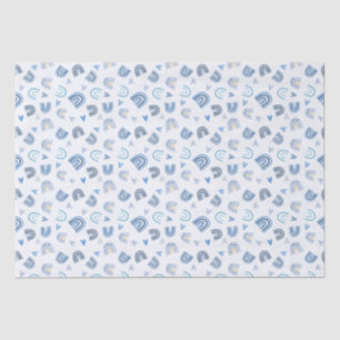 Papel de Tecido Gift do Tema Arco-Íris Blue Boho