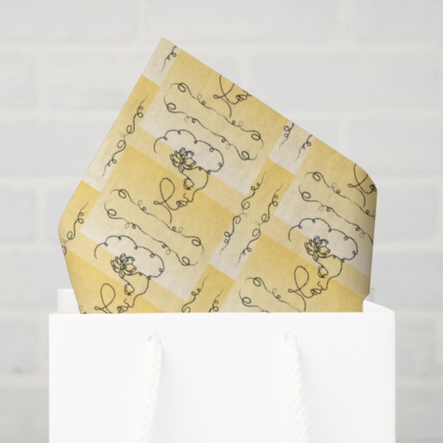 Papel de Tecido Goldenrod Fluente (Sacola de presentes)