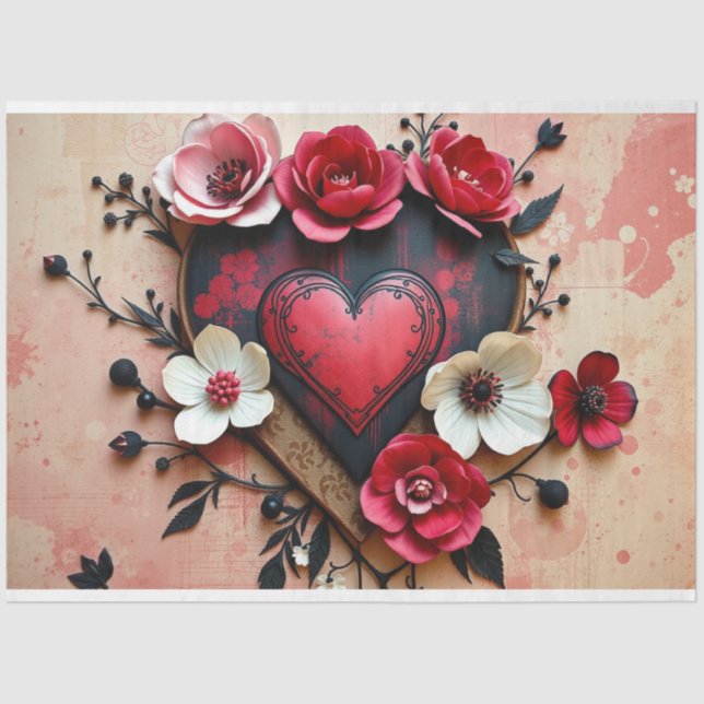 Papel de Tecido Gótico Romântico (Frente )