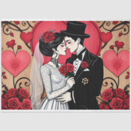 Papel de Tecido Gótico Romântico