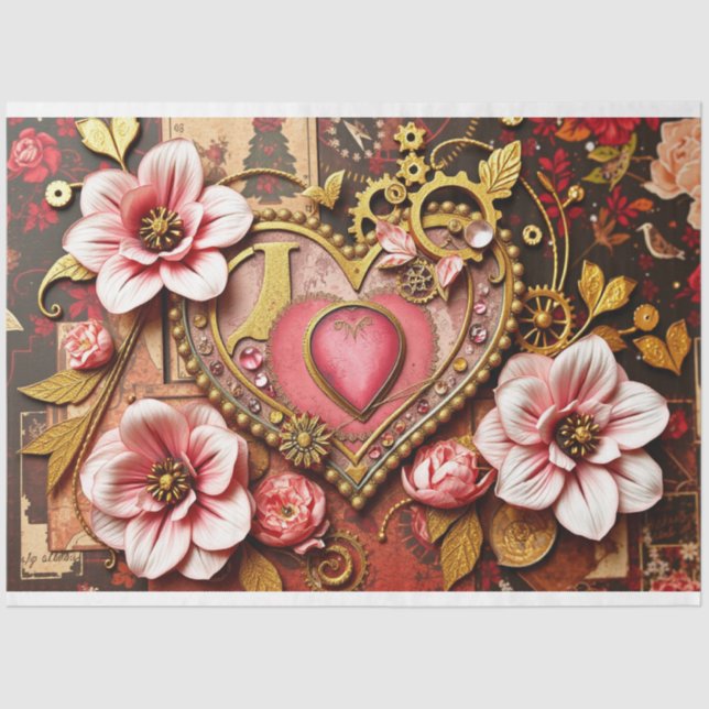 Papel de Tecido Gótico Romântico (Frente )