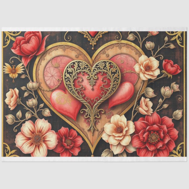 Papel de Tecido Gótico Romântico (Frente )