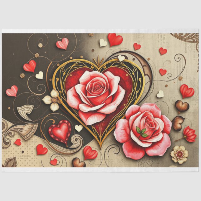 Papel de Tecido Gótico Romântico (Frente )