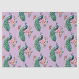 Papel de Tecido Lilado do Design 4 da Série Peacoc