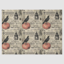 Papel de tecido Moderno Vintage Halloween
