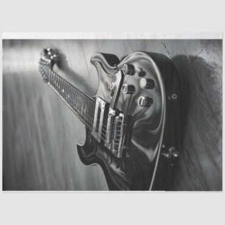 Papel de Tecido Monocromático para Violão Elétrico