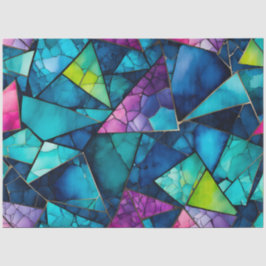 Papel de tecido musácico de vidro colorido