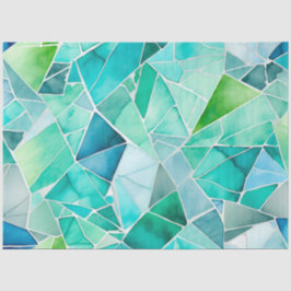 Papel de tecido musácico de vidro colorido