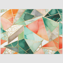 Papel de tecido musácico de vidro colorido