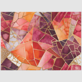 Papel de tecido musácico de vidro colorido