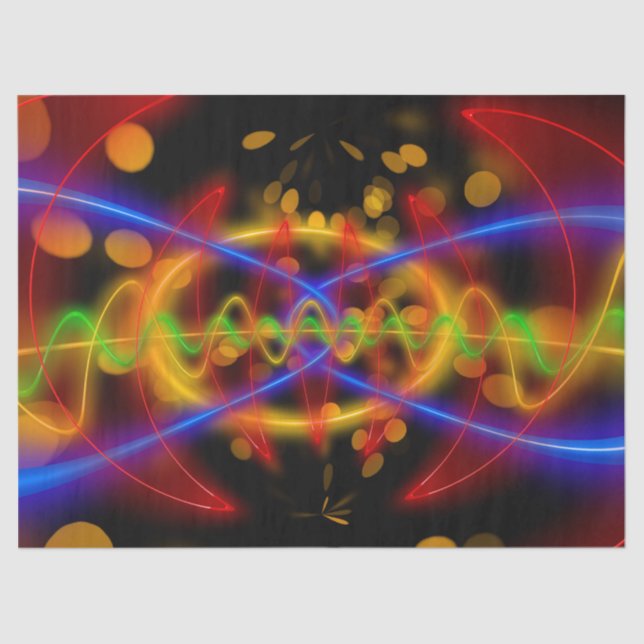 papel de tecido neon-abstrato (Frente )