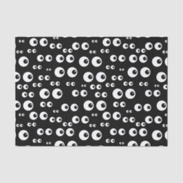 Papel de Tecido no Olho Negro e Branco