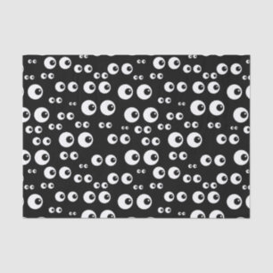 Papel de Tecido no Olho Negro e Branco