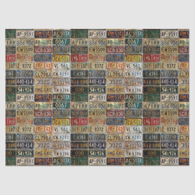 Papel de Tecido ou Desligamento de Placas de Licen (Frente )