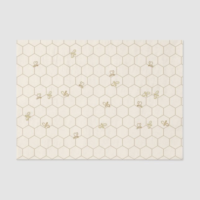 Papel de Tecido Padrão de Honeycomb com pequenas a (Frente )