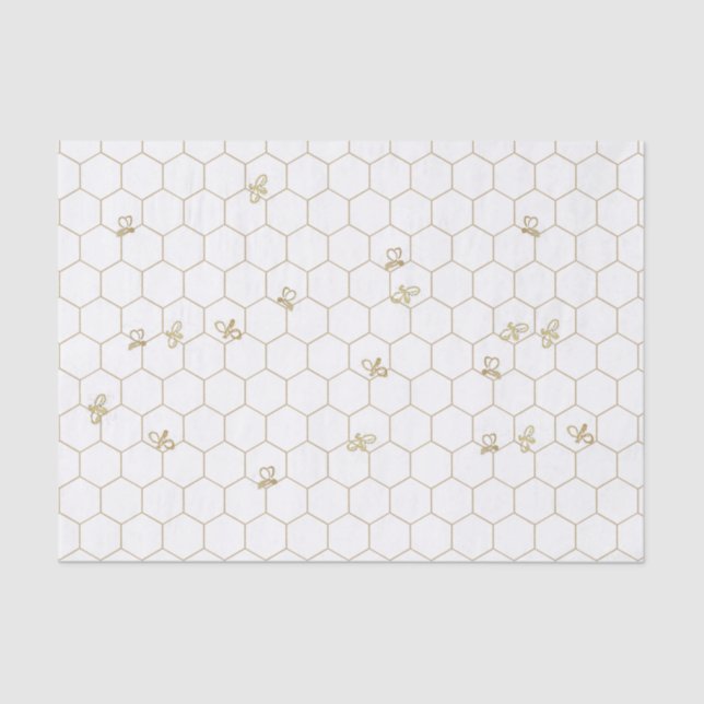 Papel de Tecido Padrão de Honeycomb com pequenas a (Frente )