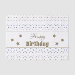 Papel De Tecido Padrão Estrela Para O Aniversário