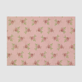 Papel de Tecido para Colagem Floral, rosa, cor-de-
