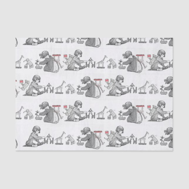 Papel de Tecido para Crianças e Brinquedos (Frente )