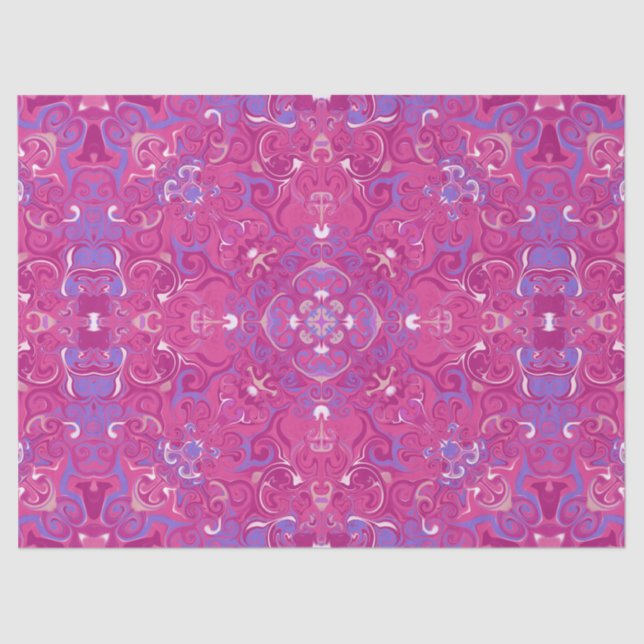 Papel de tecido para espirais coloridas brilhantes (Frente )