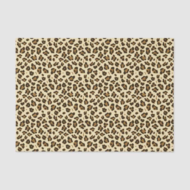 Papel de tecido para impressão na moda Leopardo (Frente )
