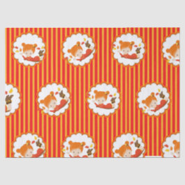 Papel de Tecido para Meninas Adoráveis de outono P