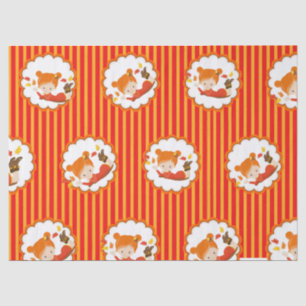 Papel de Tecido para Meninas Adoráveis de outono P