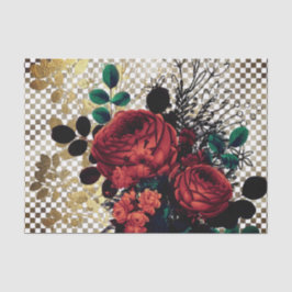 Papel de tecido para Rosas góticos