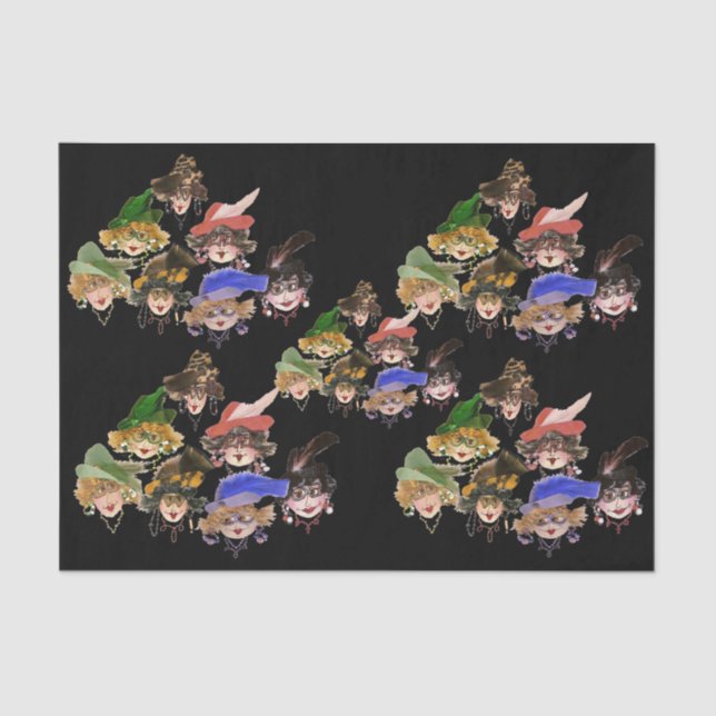 Papel de Tecido para Senhoras Whimsical (Frente )