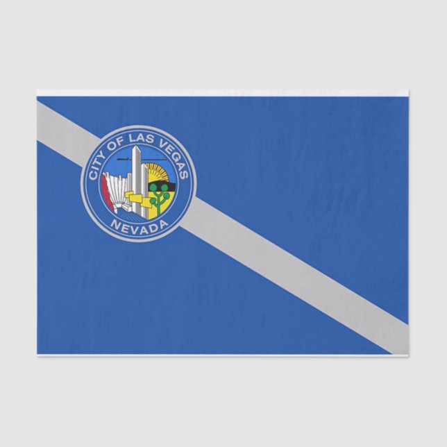 Papel de tecido Patriótico com bandeira de Las Veg (Frente )