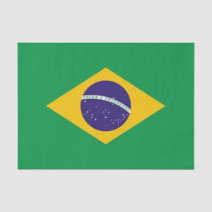 Papel de tecido Patriótico com bandeira do Brasil