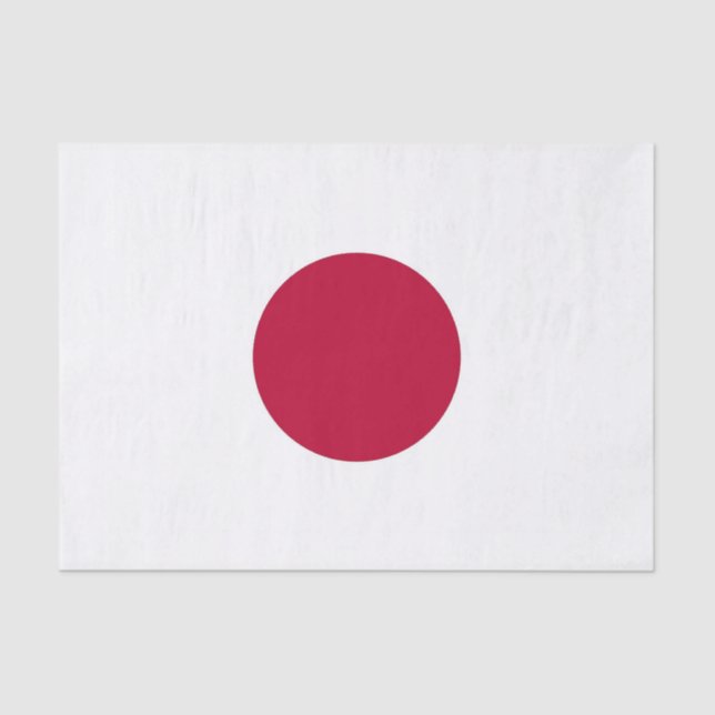 Papel de tecido Patriótico com bandeira do Japão (Frente )