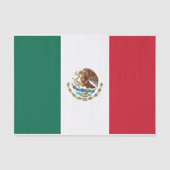Papel de tecido Patriótico com bandeira do México (Frente )