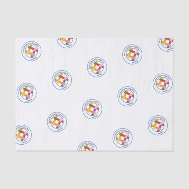 Papel de Tecido PCTY VALUES "Não Beatable Juntos" (Frente )