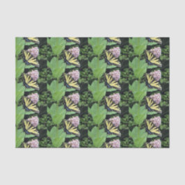 Papel de Tecido Personalizado da Borboleta Amarela