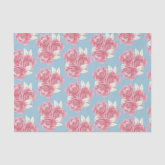 Papel de Tecido Personalizado de Rosas Rosa