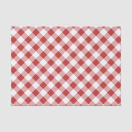 Papel de Tecido Picnic Red Gingham - Parto de Cook