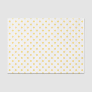 Papel de Tecido Polkadots Amarelo