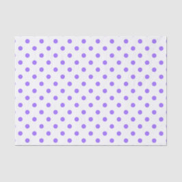 Papel de Tecido Polkadots Roxo e Branco
