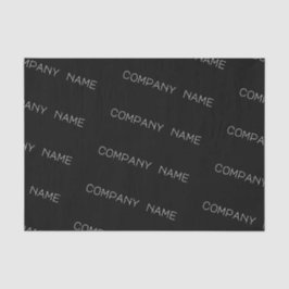 Papel de Tecido Preto com Nome Personalizado da Em