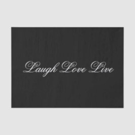 Papel de Tecido Preto de Mensagem Inspiradora