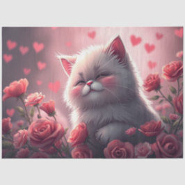 Papel de Tecido Romântico Colorido