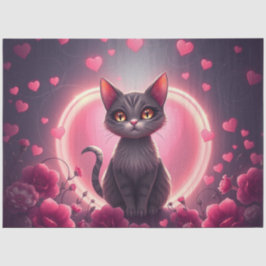 Papel de Tecido Romântico Colorido