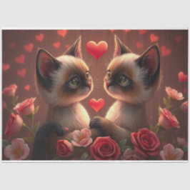 Papel de Tecido Romântico Colorido