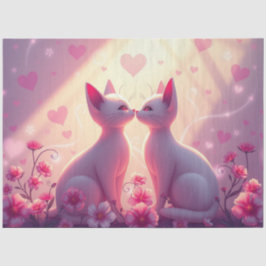 Papel de Tecido Romântico Colorido