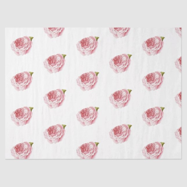 Papel de Tecido Romântico Design 17 Série Rosa (Frente )