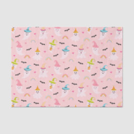 Papel de Tecido Rosa Halloween